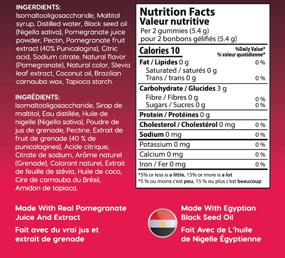 Black Seed Gummies Duo - Honey & Pomegranate