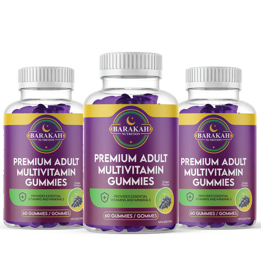 Premium Adult Multivitamin Gummies - Grape - 3-Pack