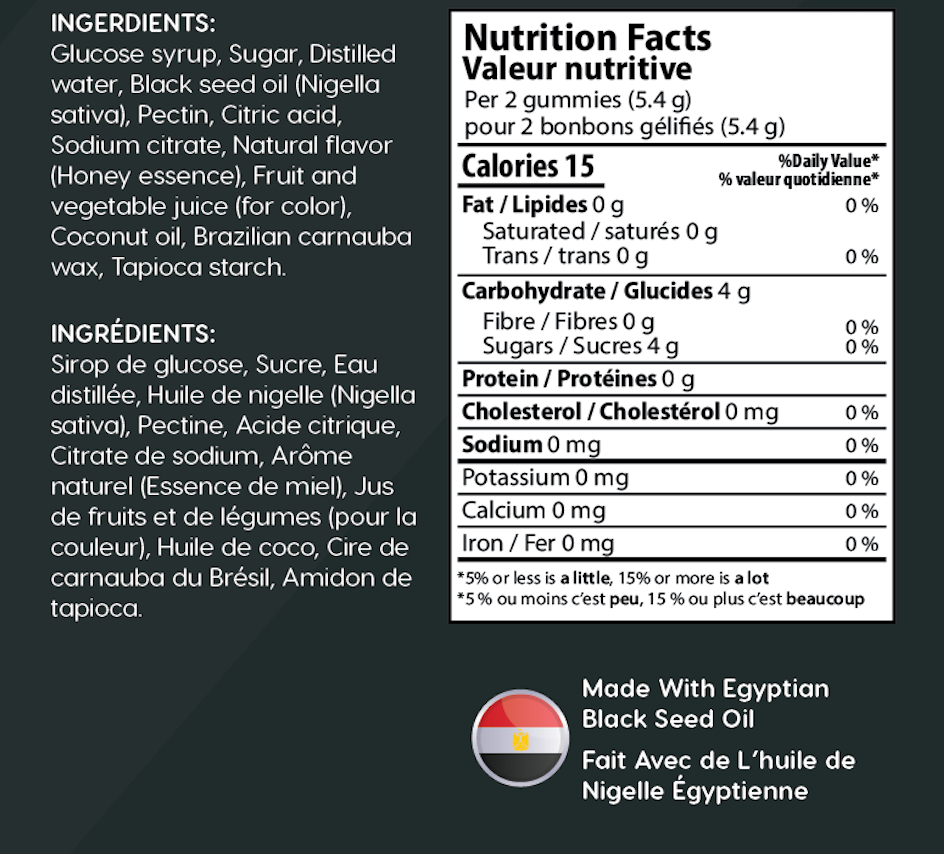 Black Seed Gummies Duo - Honey & Pomegranate