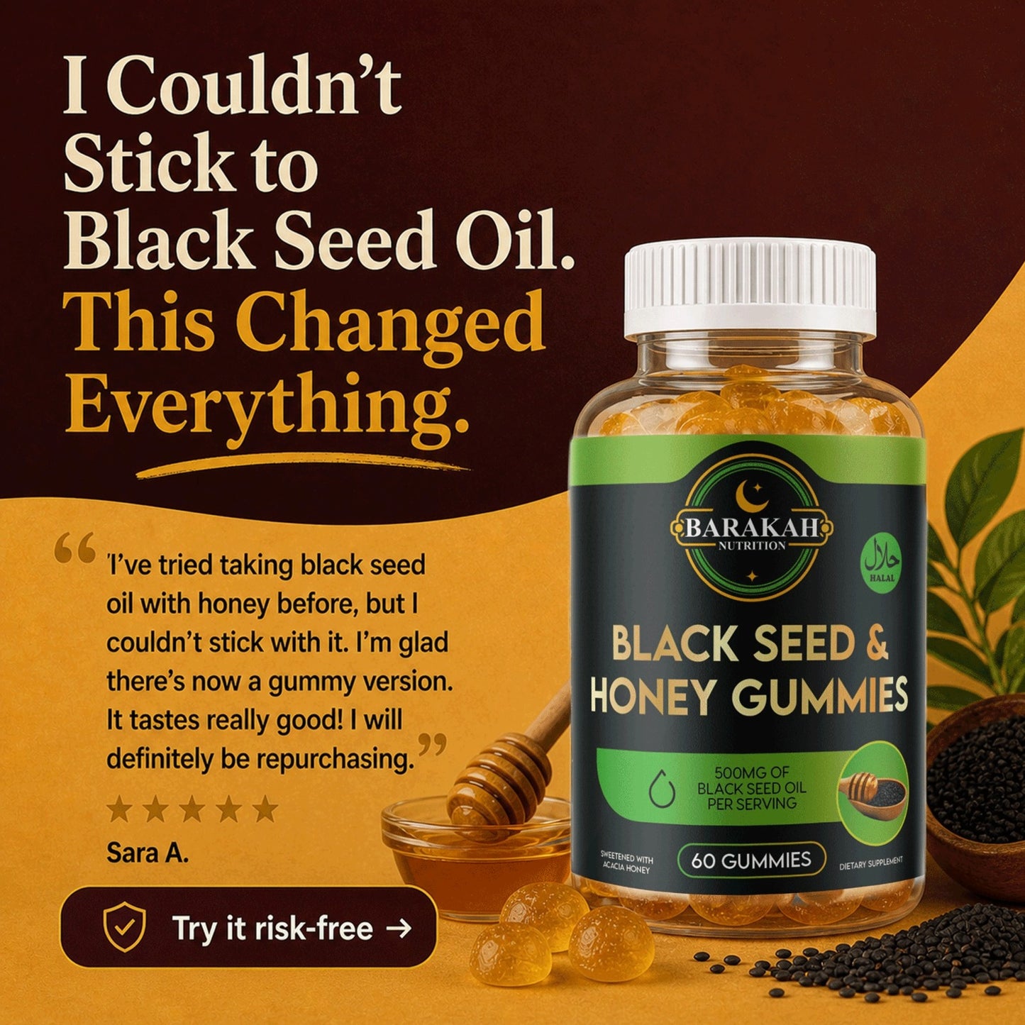 Black Seed & Honey Gummies (60ct)